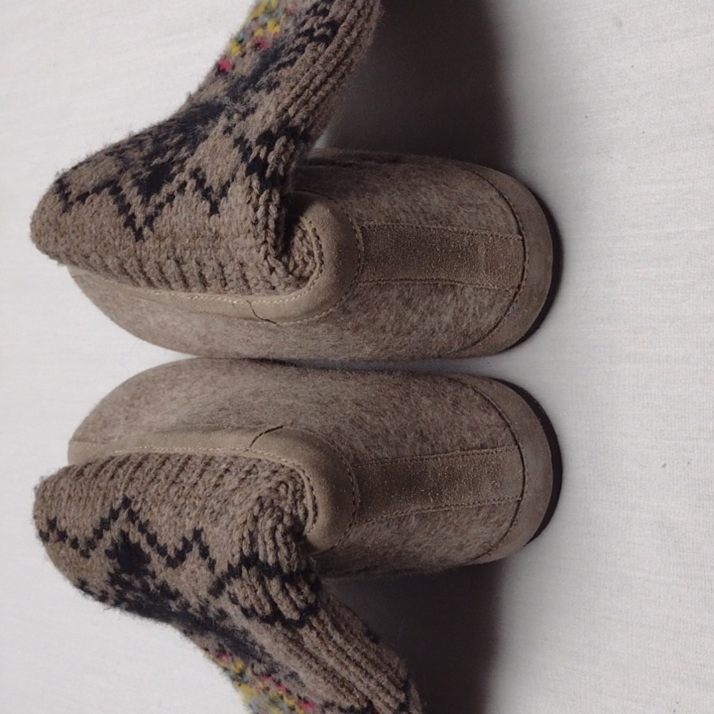 ZDAR Natural Wool Sock Cream Knit Sweater Boots Winter Boots - Picture 3 of 4